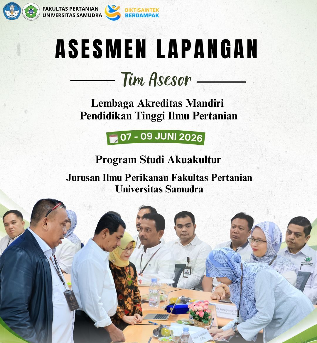Assessment Lapangan Akreditasi Program Studi Akuakultur Universitas Samudra